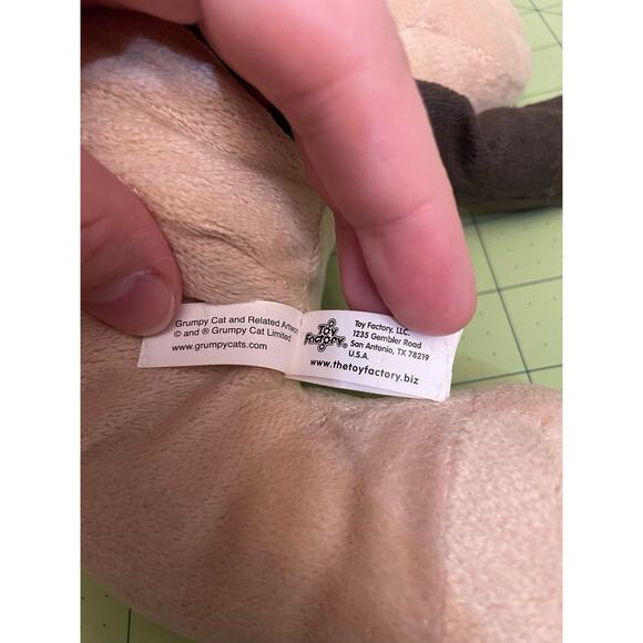 Toy Factory 10” Grumpy Cat Laying Stuffed Animal Plush - Picture 8 of 12